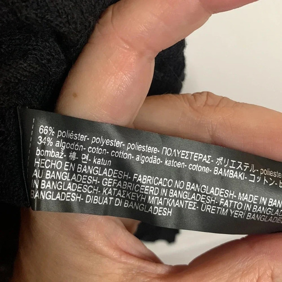 NWT womens ZARA KNIT black tank size large scoop neck - Picture 5 of 7